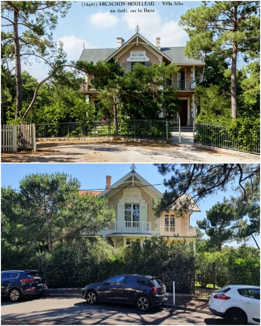 Archive historique : Vers 1900 Villa Alba 3 Chemin des Pères Le Moulleau Arcachon. La villa est située...
