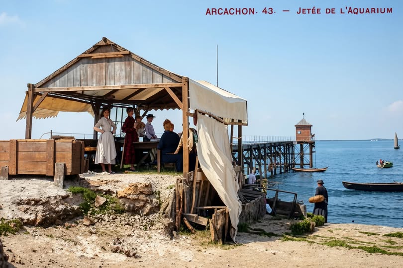 Archive historique : Jetée de l'aquarium avant 1900 ! ( Jetée d'Eyrac) merci Thierry Gajac