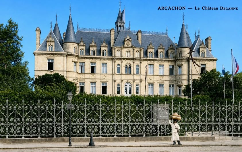 Archive historique : Vers 1904 Château Deganne Arcachon