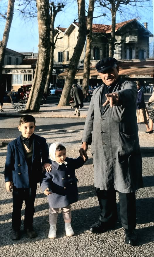 Archive historique : Superbe Photo de 58 tendre et nostalgique, le grand-père de Thierry Gajac (fameux...