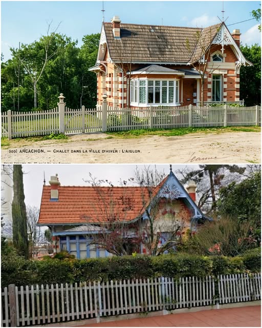Archive historique : Vers 1910 Villa L'Aiglon 5 allée Peymaou Arcachon Ville d'Hiver. Cette villa a...
