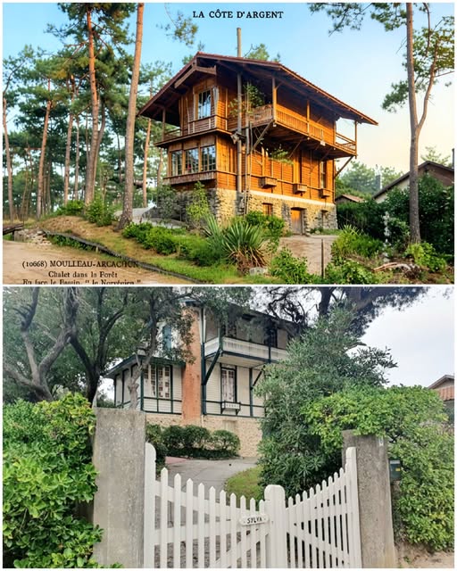 Archive historique : Vers 1900 Villa Le Norvégien (actuelle Sylva) 6 avenue de Montaut Le Moulleau...