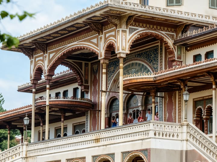 Archive historique : Vers 1900 Façade du Casino Mauresque