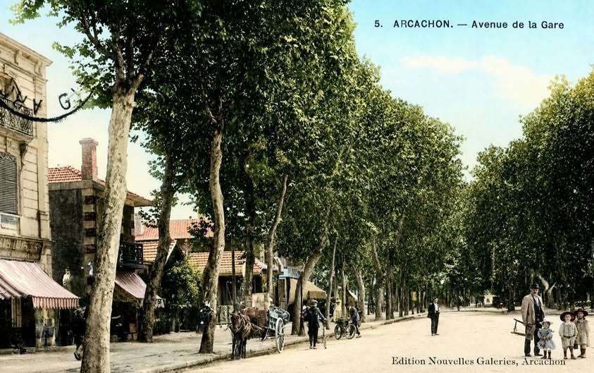 Archive historique : Vers 1900 Avenue de la Gare (boulevard d'Haussez) actuel boulevard du Général...
