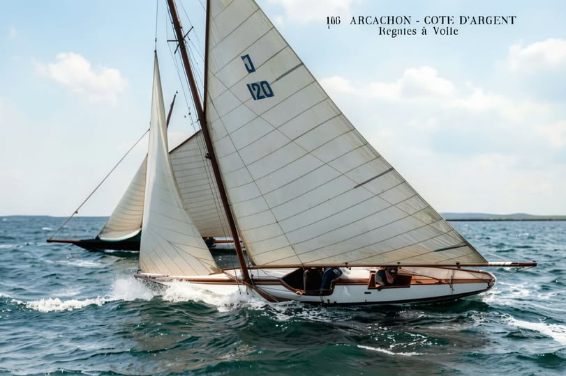 Archive historique : Régate Arcachon vers 1910