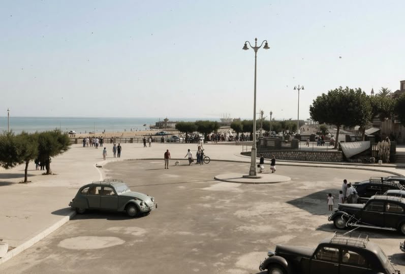 Archive historique : Fin des années 30 Boulevard Promenade place Thiers Arcachon