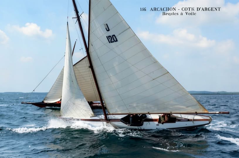 Archive historique : Vers 1910 Régate Arcachon