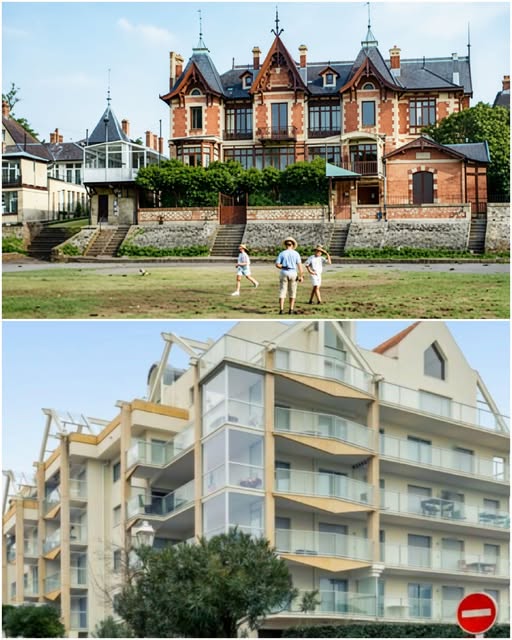 Archive historique : Vers 1910 Villa Claire (détruite) Front de Mer et boulevard de La Plage,...