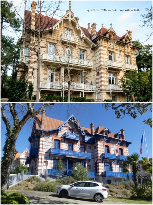 Archive historique : Vers 1900 Villa Lona puis Vincenette 16 allée Corrigan Arcachon Ville d'Hiver...