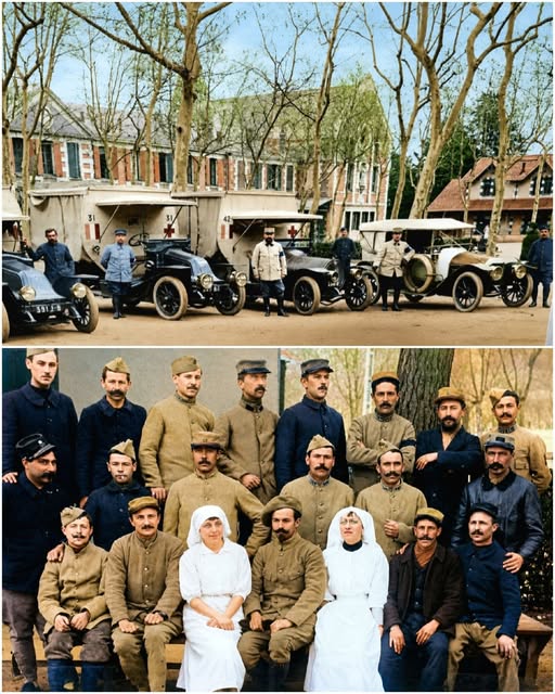 Archive historique : Ces deux photographies constituent un témoignage précieux de l'effort sanitaire...