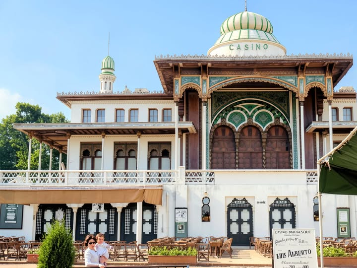 Archive historique : Photographie du Casino Mauresque dans les années 60, un morceau d'histoire disparu,,