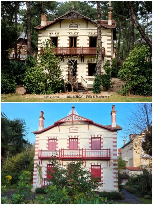 Archive historique : Vers 1910 Villa Mustapha (puis Claronde) 19 allée des Dunes Arcachon Ville...