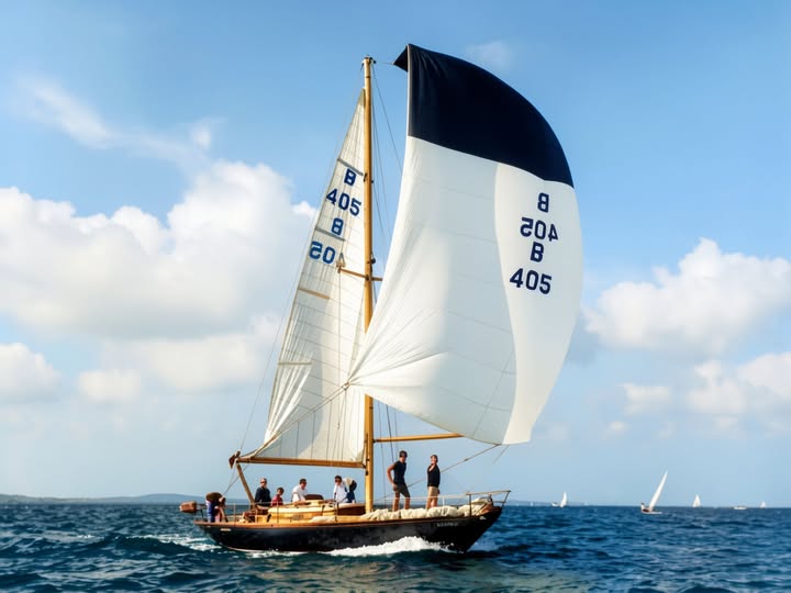 Archive historique : Vers 1960 Régate Arcachon