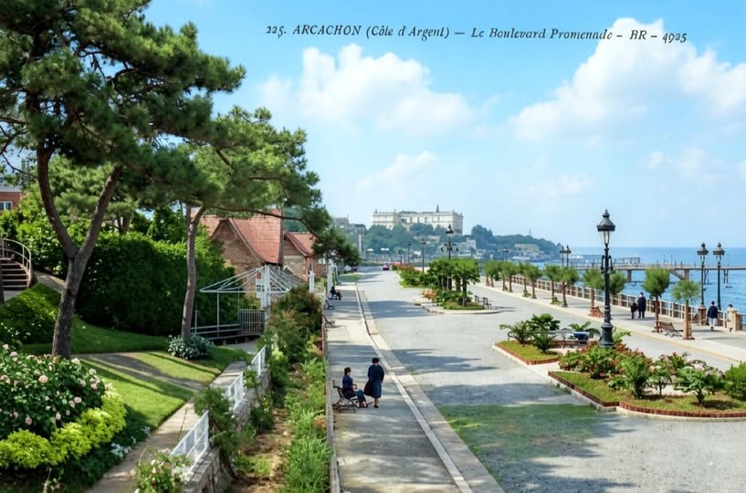 Archive historique : Arcachon, au début des années 1900 une balade tout en fraîcheur sur l'ancien...