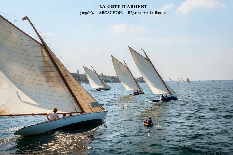 Archive historique : Régate Arcachon vers 1920