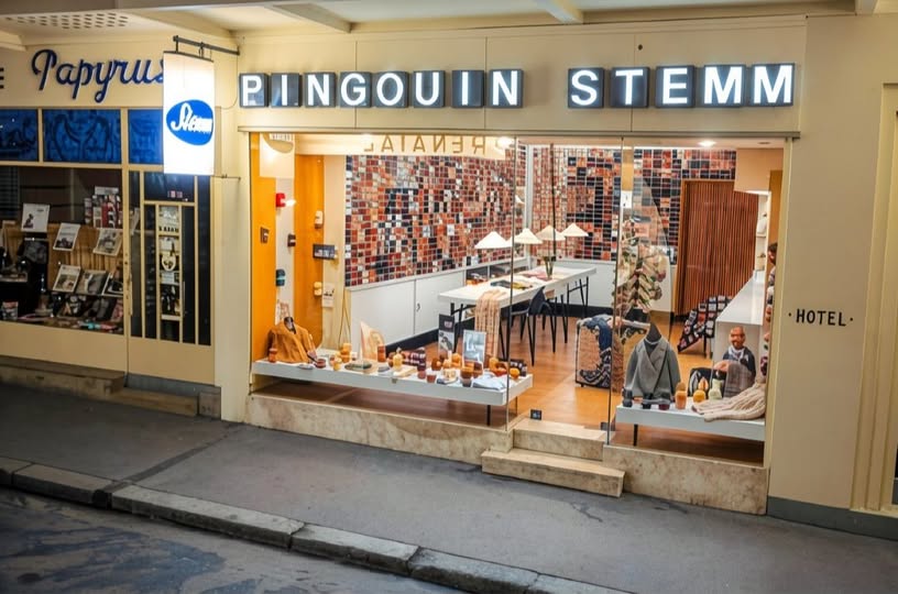 Archive historique : En 1968 Magasin Pingouin et Papyrus cours Lamarque Arcachon ,, souvenir pour certains
