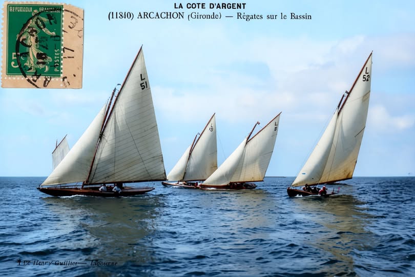 Archive historique : Régate Arcachon vers 1910