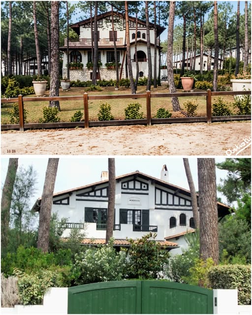 Archive historique : Vers 1935 à La Teste-de-Buch Pilat-Plage Villa Monbricou 298 Boulevard de l'Océan...