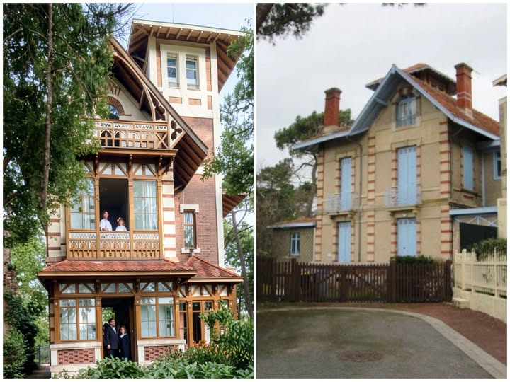 Archive historique : Vers 1900 Villa Réau (Océana actuelle) 7 passage des Chênes (actuelle Jacques...