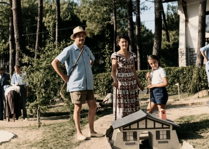 Archive historique : Vers 1950 Photographie Arcachon Le Moulleau mini Golf