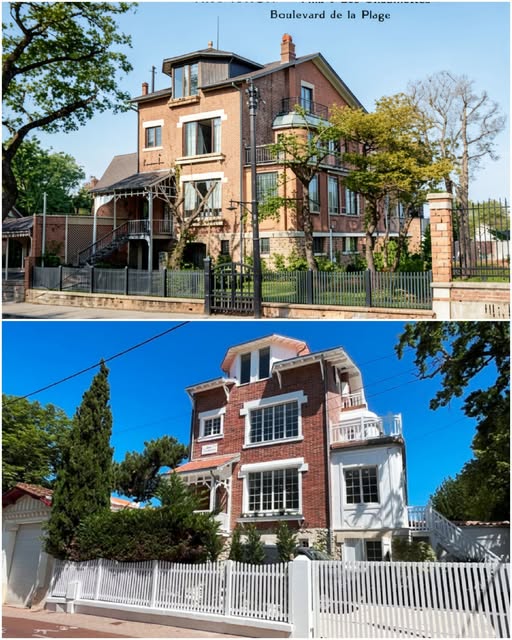 Archive historique : Vers 1910 Villa Les Chaumettes 287 boulevard de la Plage Arcachon. Elle date de...