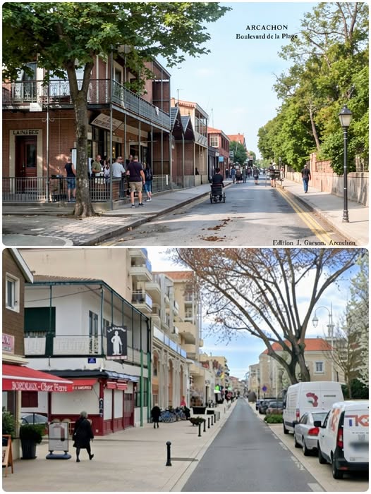 Archive historique : Vers 1900 au 212 boulevard de la Plage. Ici, à gauche, c'est l'ancienne rue du...