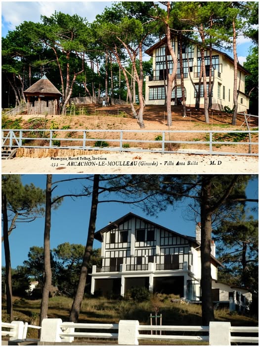 Archive historique : Vers 1920 Villa Ama Baïta, le Moulleau 31 rue Gabriele d'Annunzio Ama Baïta avait...