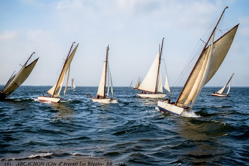 Archive historique : Vers 1910 Régate Arcachon